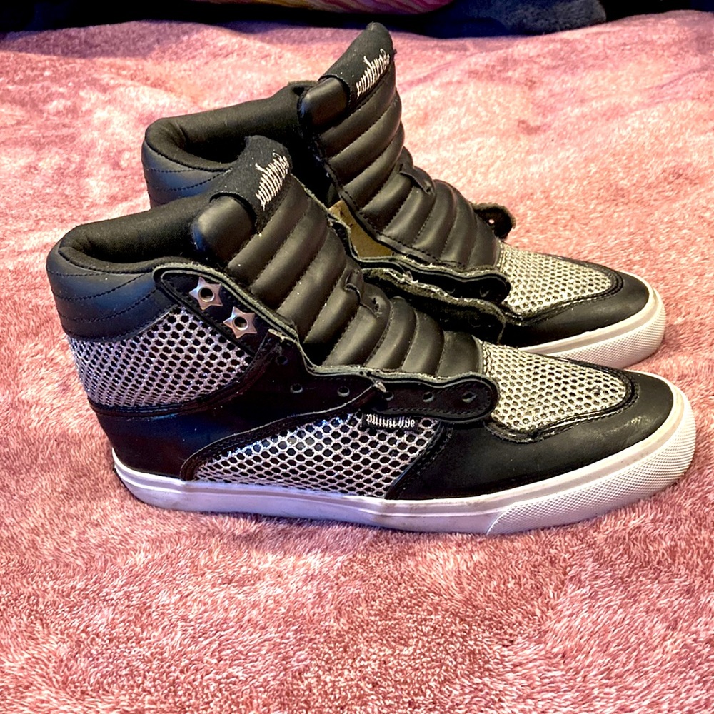 Punkrose silver glittered High Tops